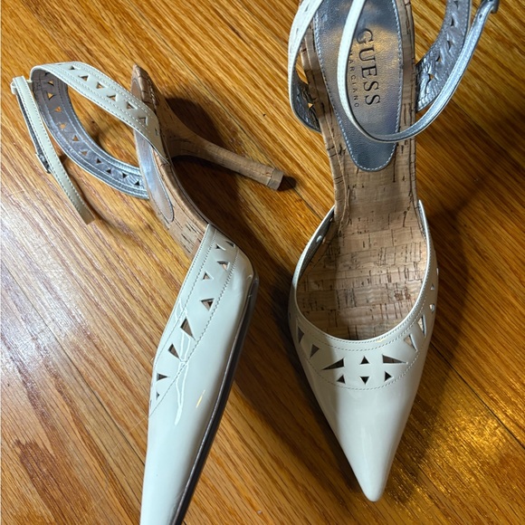 PRICE DROP!!! Guess Cream Heels with Cutout Design - Picture 2 of 5